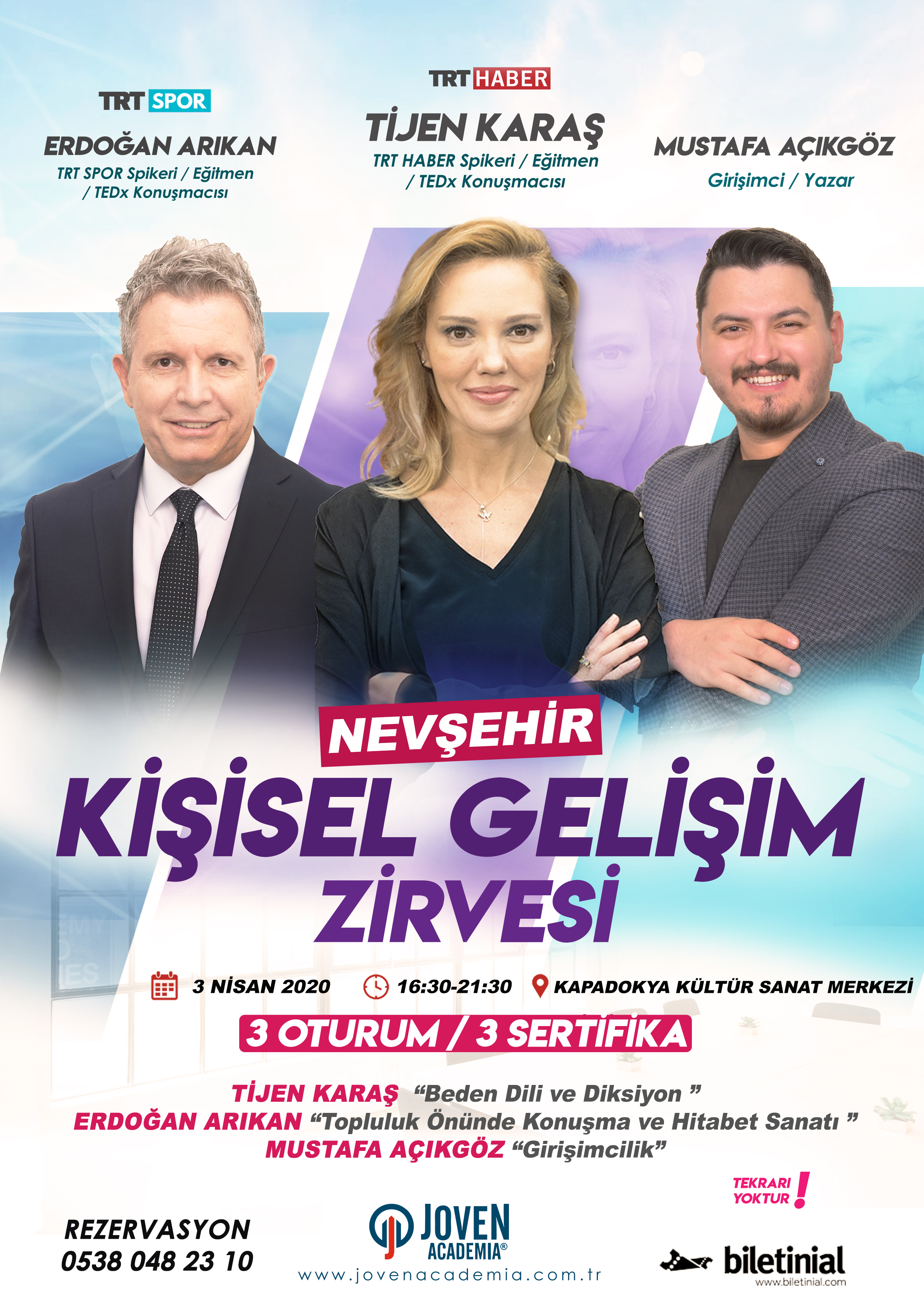 Nevşehir Kişisel Gelişim Zirvesi ( 3 Nisan 2020)